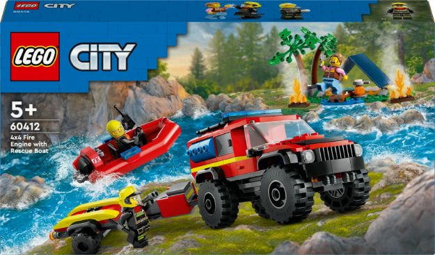 Bild von LEGO® City - 60412 Feuerwehrgeländewagen mit Rettungsboot