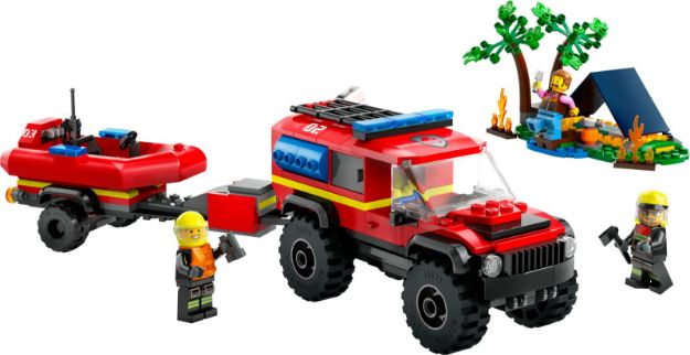 Bild von LEGO® City - 60412 Feuerwehrgeländewagen mit Rettungsboot