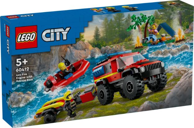 Bild von LEGO® City - 60412 Feuerwehrgeländewagen mit Rettungsboot