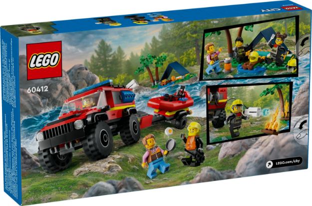 Bild von LEGO® City - 60412 Feuerwehrgeländewagen mit Rettungsboot