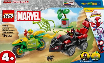 Zeige Details für LEGO® Spidey und Seine Super-Freunde - 11198 Actionspaß mit Spin und Electro in ihren Dino-Flitzern Bild von LEGO® Spidey und Seine Super-Freunde - 11198 Actionspaß mit Spin und Electro in ihren Dino-Flitzern