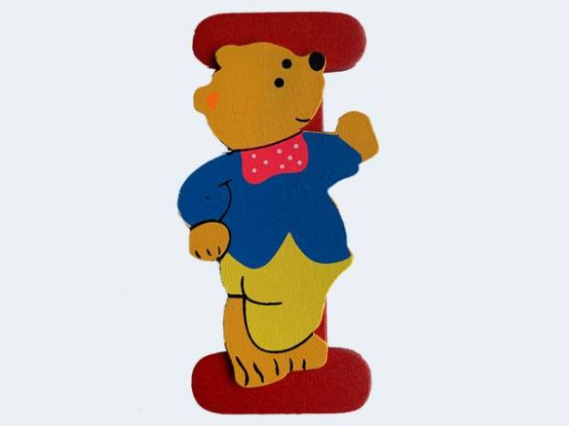 Bild von Buchstabe Bär I 8cm Holz - 23000939 I