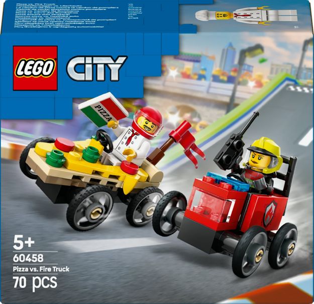 Bild von LEGO® City - 60458 Pizzalieferwagen vs. Löschauto