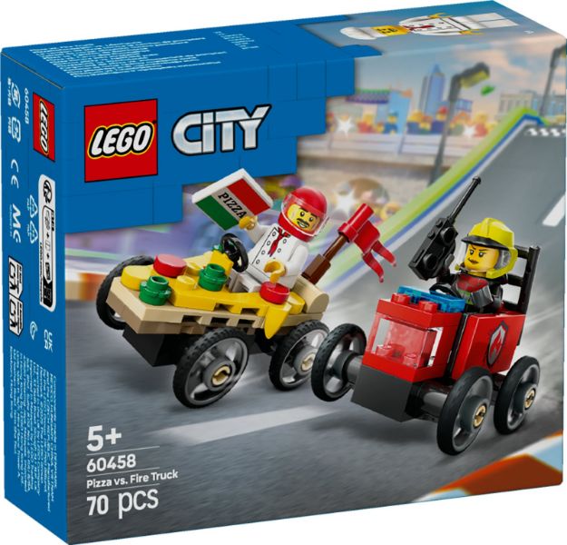 Bild von LEGO® City - 60458 Pizzalieferwagen vs. Löschauto
