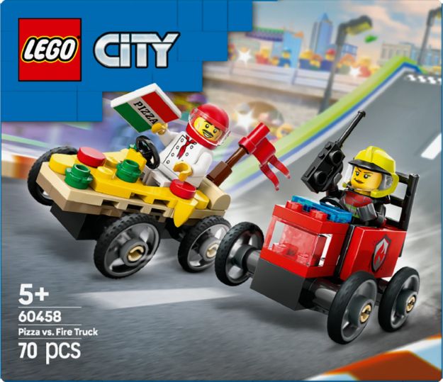 Bild von LEGO® City - 60458 Pizzalieferwagen vs. Löschauto