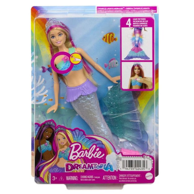 Bild von Barbie Malibu Zauberlicht Meerjungfrau Puppe - HDJ36