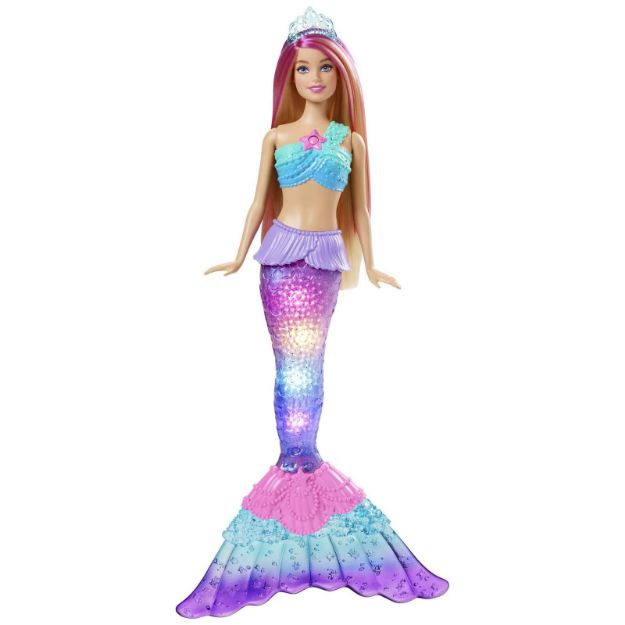 Bild von Barbie Malibu Zauberlicht Meerjungfrau Puppe - HDJ36