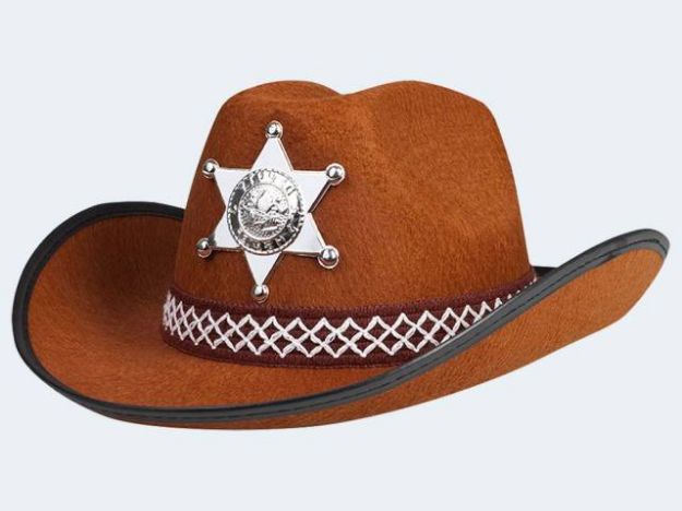 Bild von Sheriffs Hut Kinder braun - 04107
