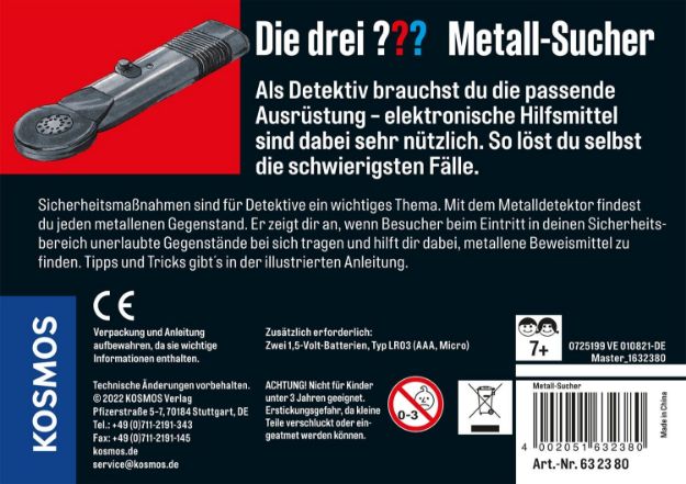Bild von Die drei ??? Metall-Sucher - 632380