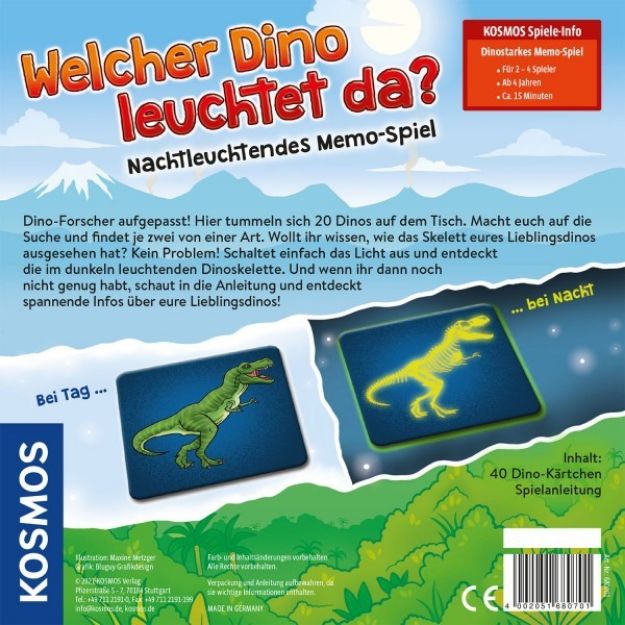 Bild von Welcher Dino leuchtet da? Memospiel ab 4J - 680701