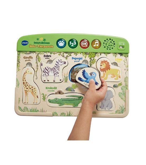 Bild von Vtech 80-613644 Interaktives Holz-Tierpuzzle