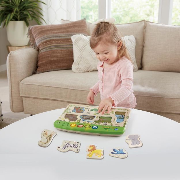 Bild von Vtech 80-613644 Interaktives Holz-Tierpuzzle