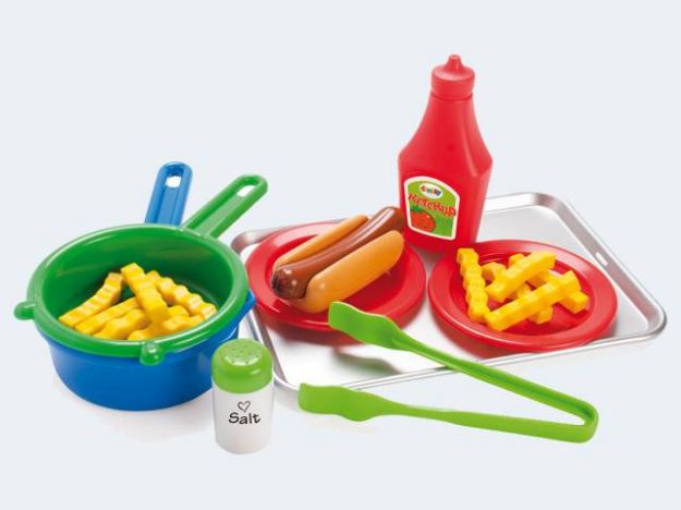 Bild von Grill Tablett Hotdog Pommes mit Zubehör - 4660