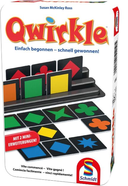 Bild von Schmidt Spiele Qwirkle Bring-mich-Mit-Spiel in der Metalldose - 51410