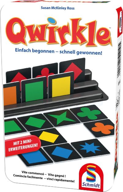 Bild von Schmidt Spiele Qwirkle Bring-mich-Mit-Spiel in der Metalldose - 51410