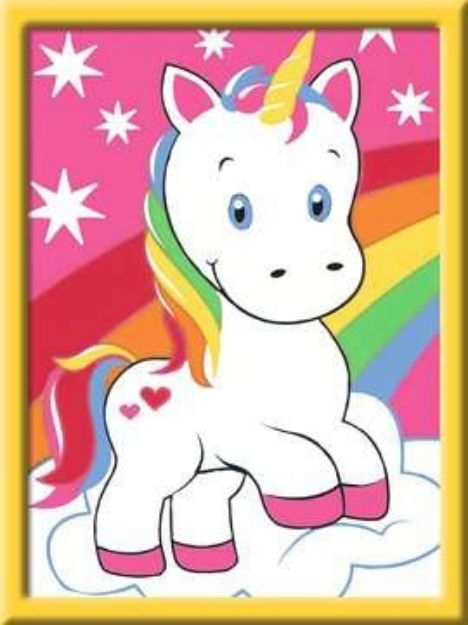 Bild von Ravensburger 29603 Malen nach Zahlen: Süßes Einhorn