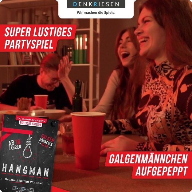 Bild von HANGMAN - ROTLICHT EDITION "Galgenmännchen TO GO" - HM2009