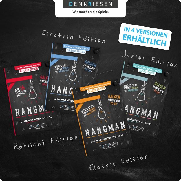 Bild von HANGMAN - ROTLICHT EDITION "Galgenmännchen TO GO" - HM2009