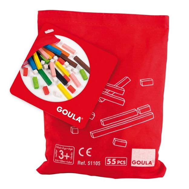 Bild von Goula 10x10 Rechenstäbe im Beutel - 51105