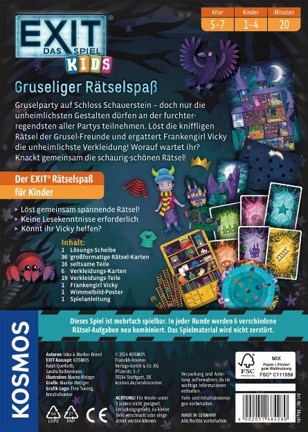 Bild von EXIT Spiel Kids Gruseliger Rätselspaß 5+ 1-4 Spiel
