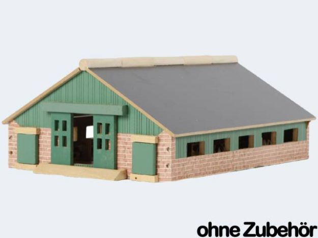 Bild von Farm Kuhstall 1:87 30x24Holzbausatz - 610492