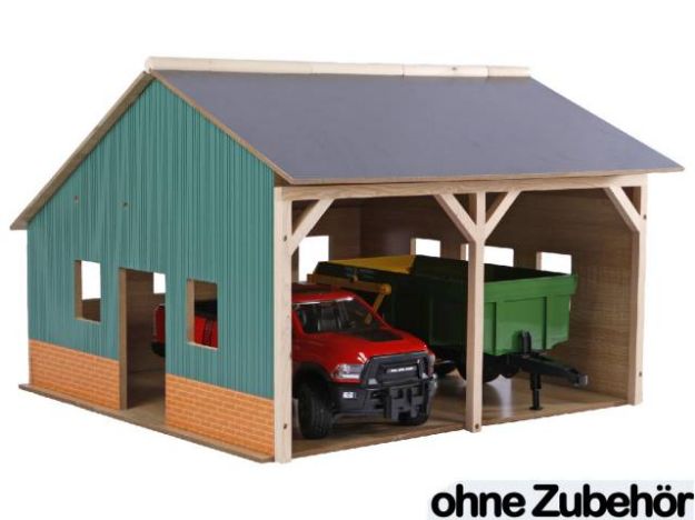 Bild von Farm Schuppen 1:16 55x53 Holzbausatz - 610338