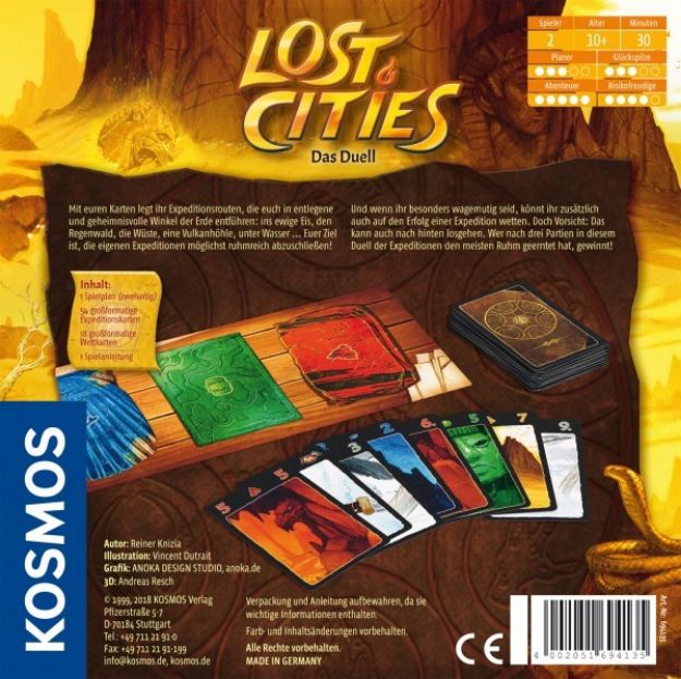 Bild von Lost Cities - Das Brettspiel (Spiel für 2) - 694135