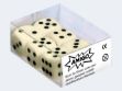 Bild von 6 Würfel 16mm Elfenbein - 00058