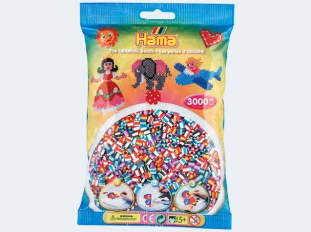 Bild von Hama 3000 Perlen gestreift  - 201-90
