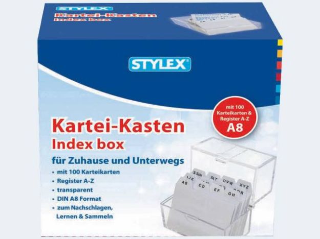 Bild von Karteikasten A8 glasklar - 49973