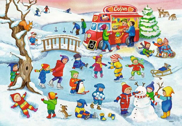 Bild von Puzzle 2x24T Freizeit am See - 05057