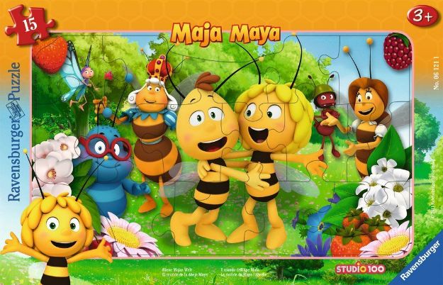 Bild von Rahmenpuzzle 15T Biene Majas Welt - 06121