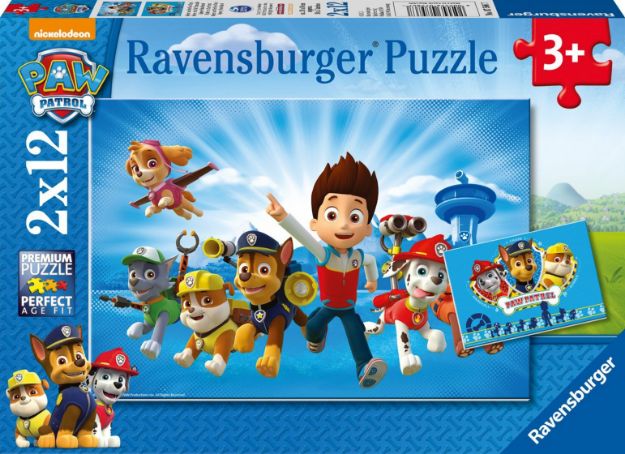 Bild von Ravensburger 07586 Puzzle: Ryder und die Paw Patrol 2x12 Teile