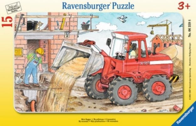 Bild von Rahmenpuzzle 15T Mein Bagger - 06359