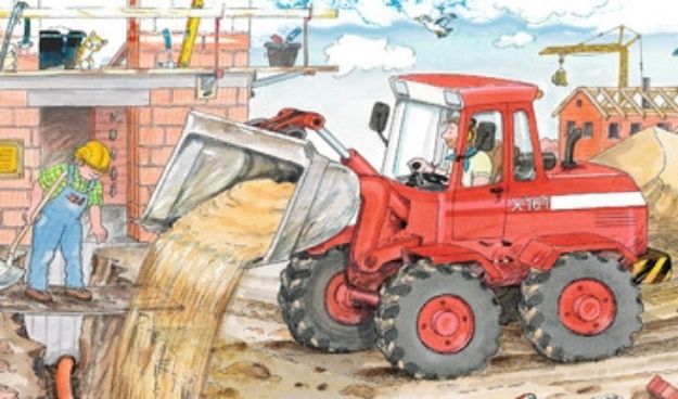 Bild von Rahmenpuzzle 15T Mein Bagger - 06359