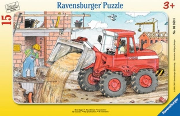 Bild von Rahmenpuzzle 15T Mein Bagger - 06359