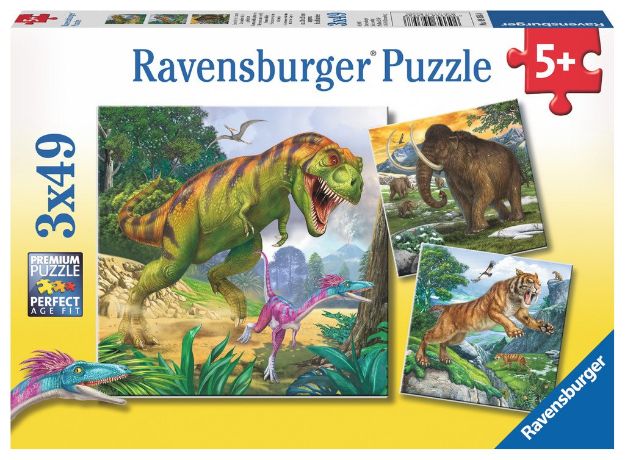 Bild von Puzzle 3x49T Herrscher d.r Urzeit - 09358
