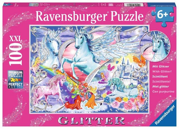 Bild von Puzzle 100T Glitzer Die schönsten Einhörner - 13928