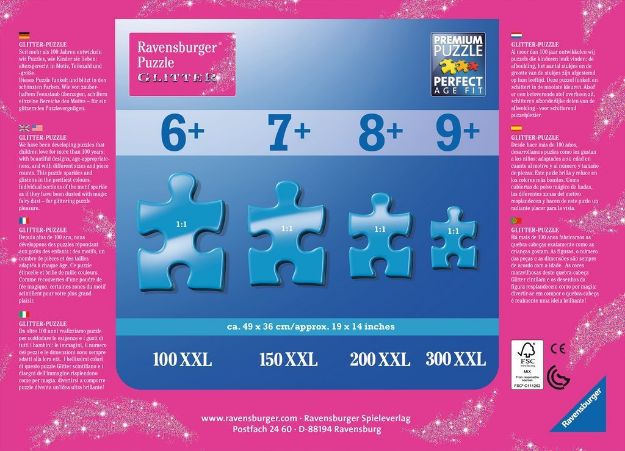 Bild von Puzzle 100T Glitzer Die schönsten Einhörner - 13928