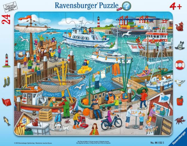 Bild von Ravensburger 06152 Puzzle: Ein Tag am Hafen 24 Teile