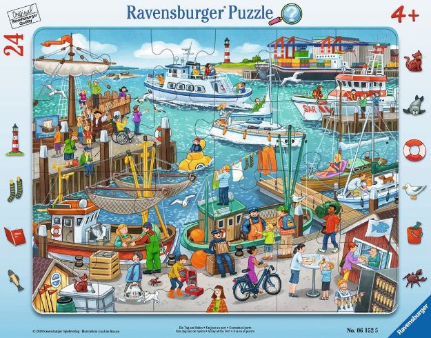 Bild von Ravensburger 06152 Puzzle: Ein Tag am Hafen 24 Teile