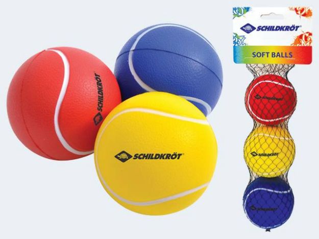 Bild von 3 Schildkröt Softbälle 7cm - 970046