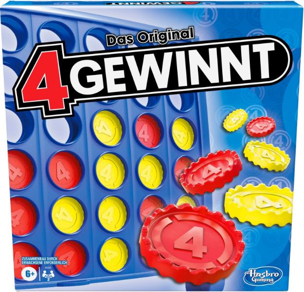 Bild von 4 gewinnt, Strategiespiel für 2 Spieler, 4 gewinnt Rasterwand, 4 in einer Reihe, Spiel für Kinder ab 6 - A5640594