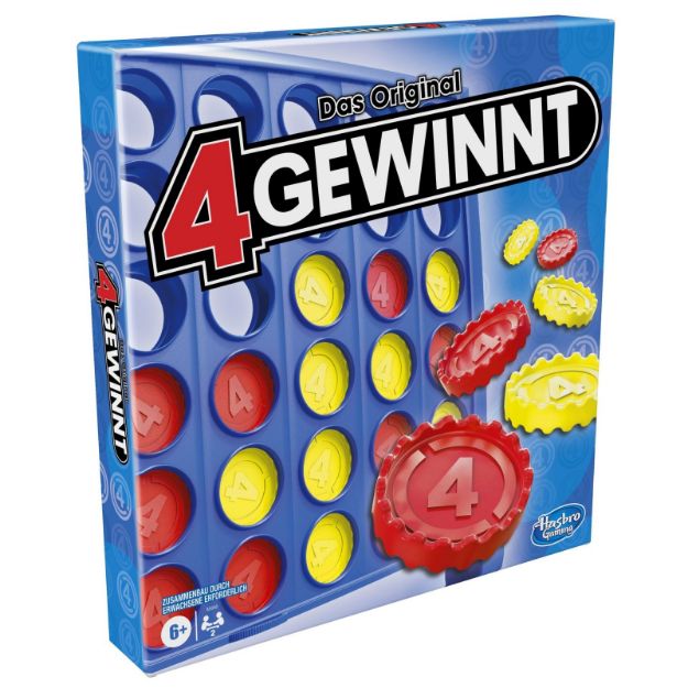 Bild von 4 gewinnt, Strategiespiel für 2 Spieler, 4 gewinnt Rasterwand, 4 in einer Reihe, Spiel für Kinder ab 6 - A5640594
