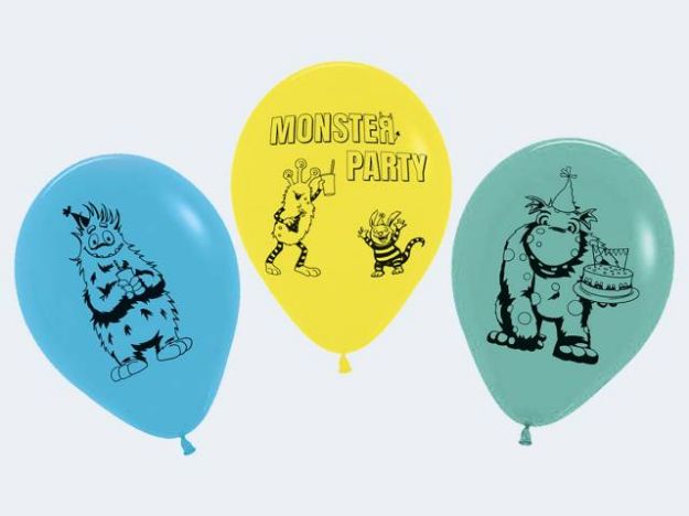 Bild von 7 Luftballons Monster 30cm heliumgeeignet - 19967