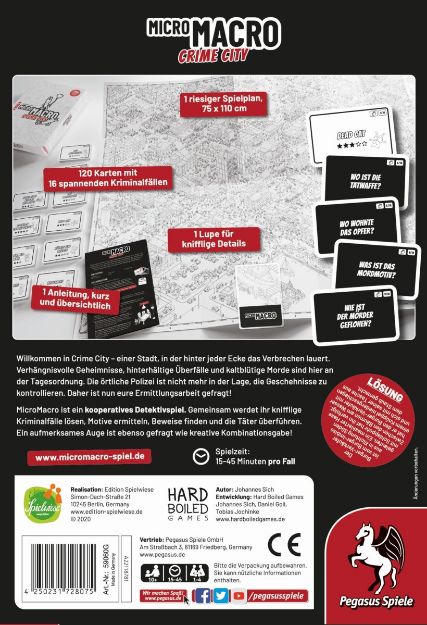 Bild von MicroMacro: Crime City (Edition Spielwiese) - 59060G