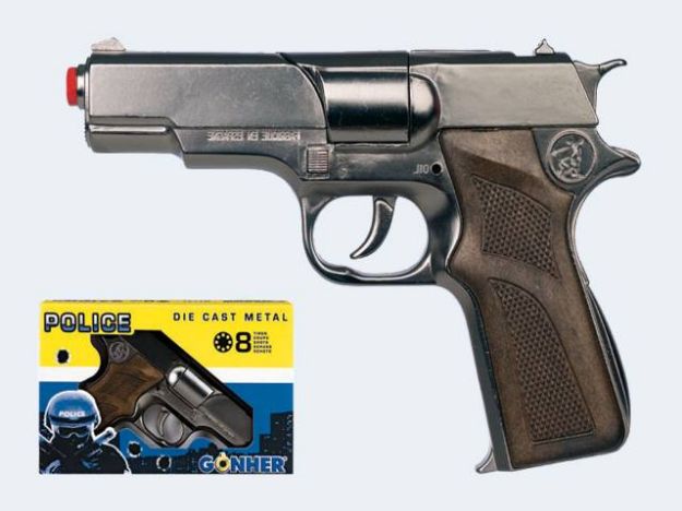 Bild von 8-Sch Pistole Police 19cm Zink/antik - 125/0