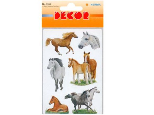 Bild von Schmucketiketten Pferderassen - Eine Verkaufseinheit = 10 Stück - 3553