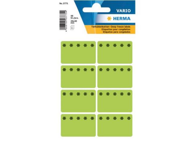 Bild von Tiefkühl-Etiketten 3775 leuchtgrün 48 Stück - Eine Verkaufseinheit = 10 Stück