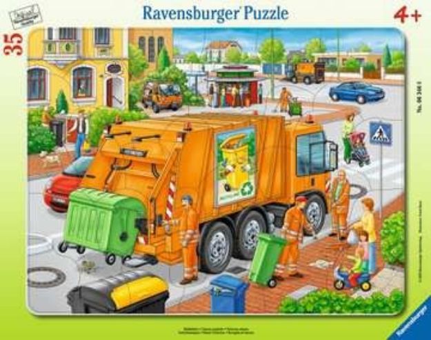 Bild von Rahmenpuzzle 32T Müllabfuhr - 06346
